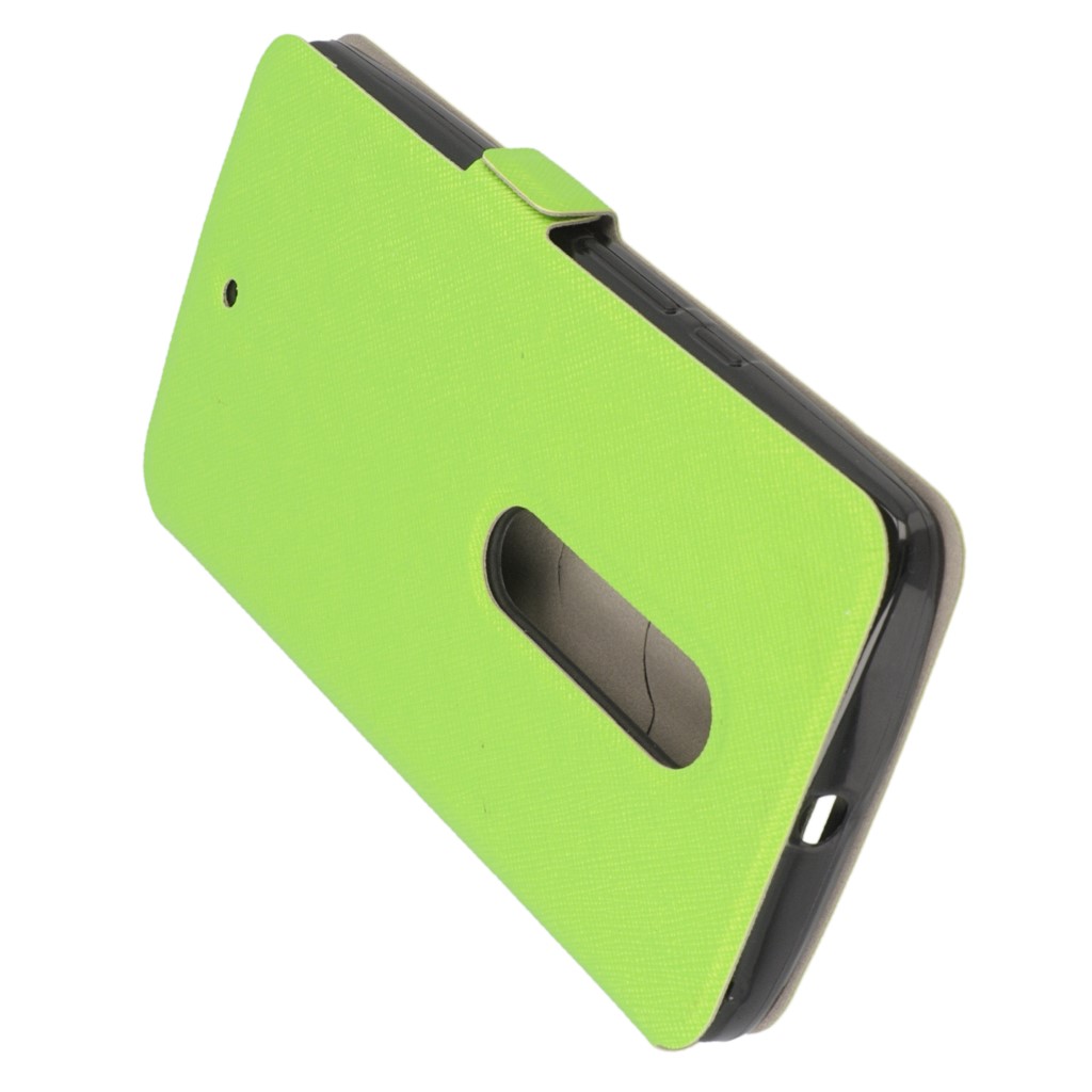 Pokrowiec Flip Case Soft zielony MOTOROLA Moto X Play / 5