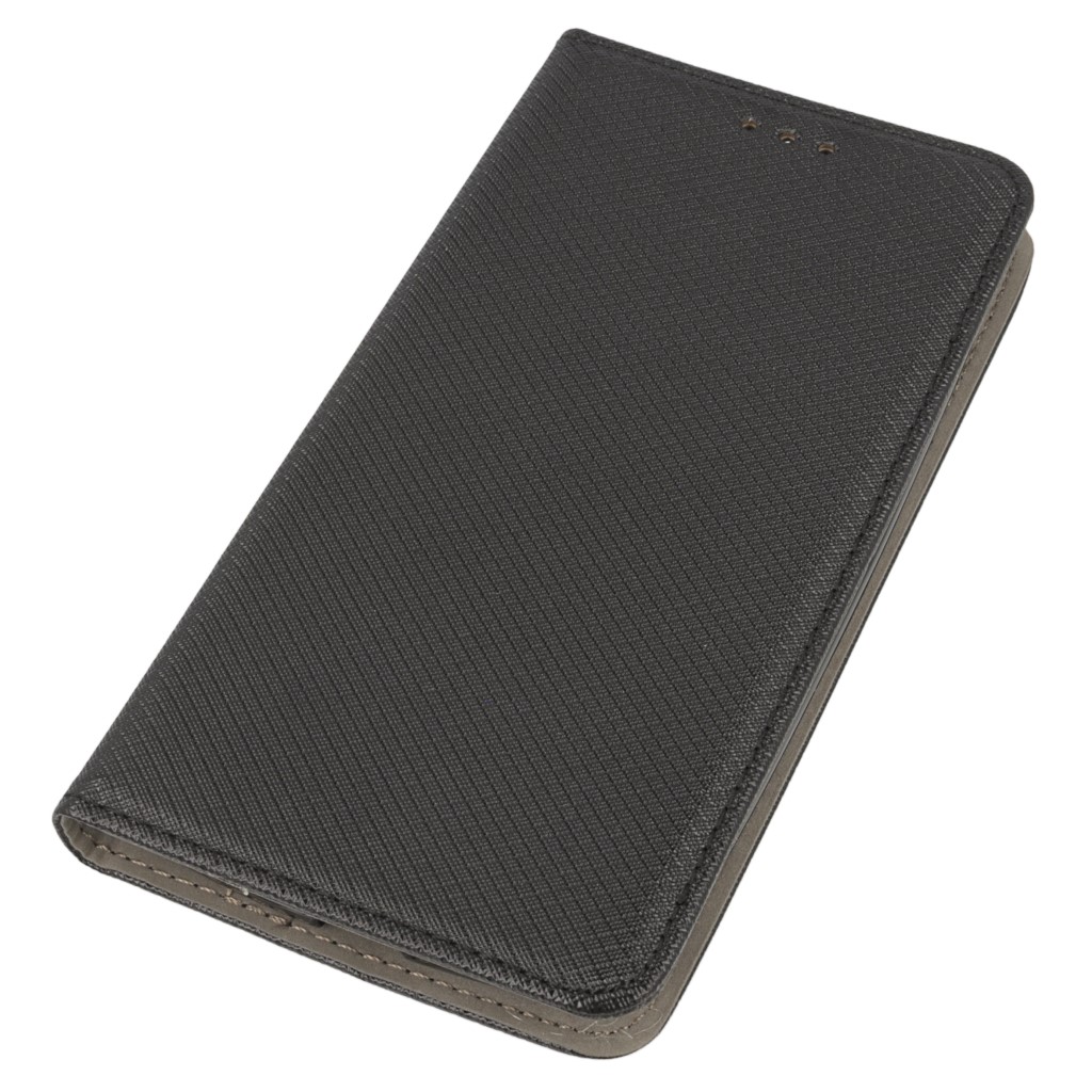 Pokrowiec etui z klapk Magnet Book czarne Lenovo Moto X Play / 2