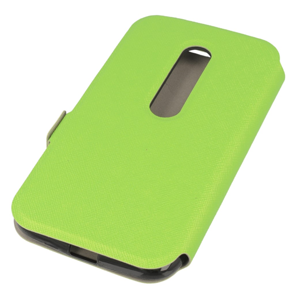 Pokrowiec Flip Case Soft zielony Lenovo Moto X Style / 3