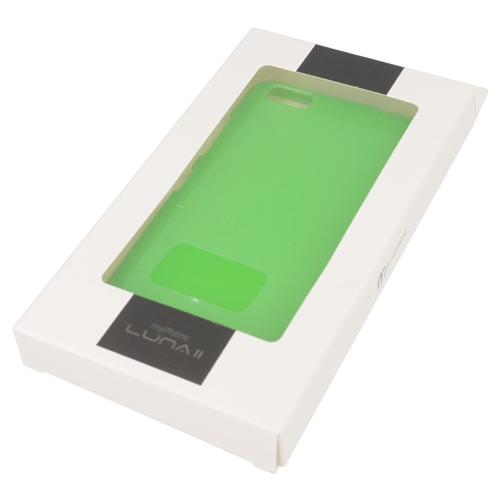 Pokrowiec oryginalne silikonowe etui BACK CASE zielony myPhone Luna II / 8