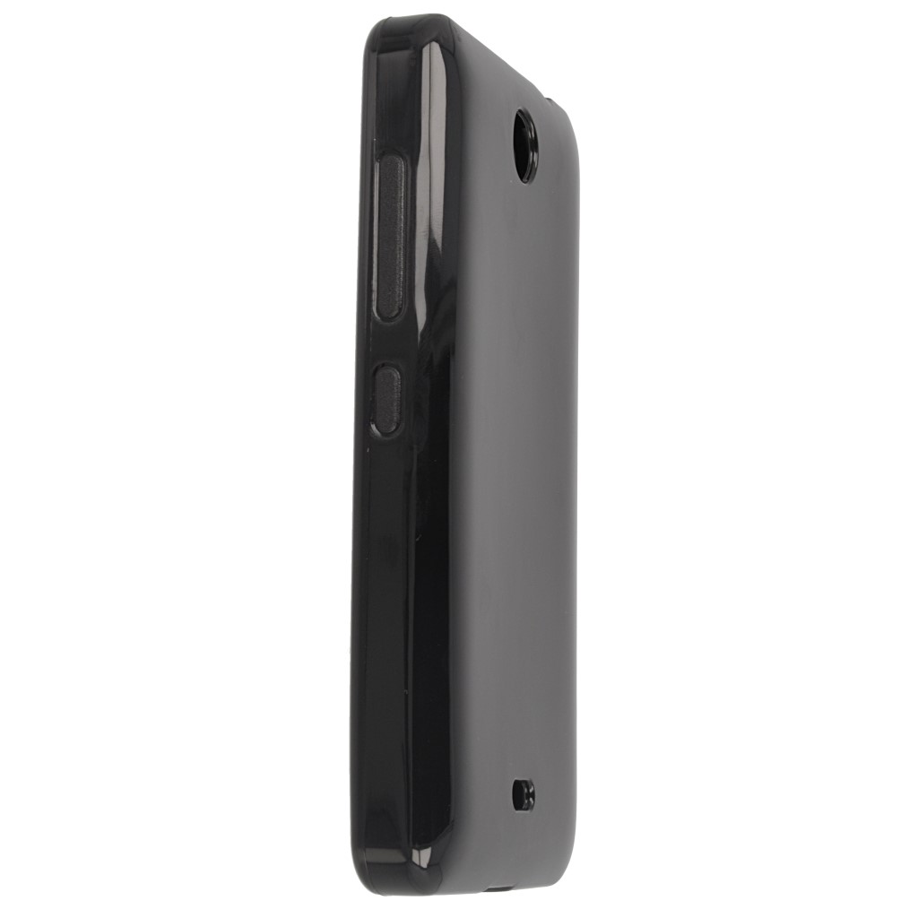 Pokrowiec silikonowe etui BACK CASE czarne Microsoft Lumia 430 Dual SIM / 5
