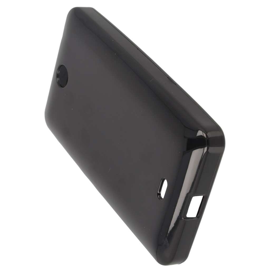 Pokrowiec silikonowe etui BACK CASE czarne Microsoft Lumia 430 Dual SIM / 7