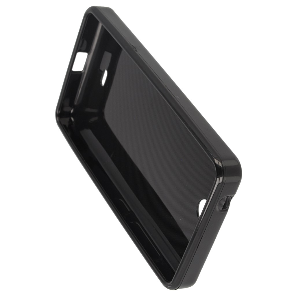 Pokrowiec silikonowe etui BACK CASE czarne Microsoft Lumia 430 Dual SIM / 8