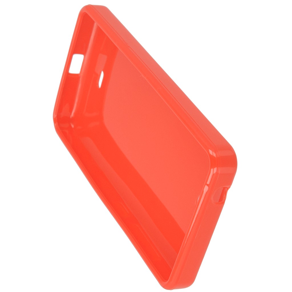 Pokrowiec silikonowe etui BACK CASE czerwone Microsoft Lumia 430 Dual SIM / 8