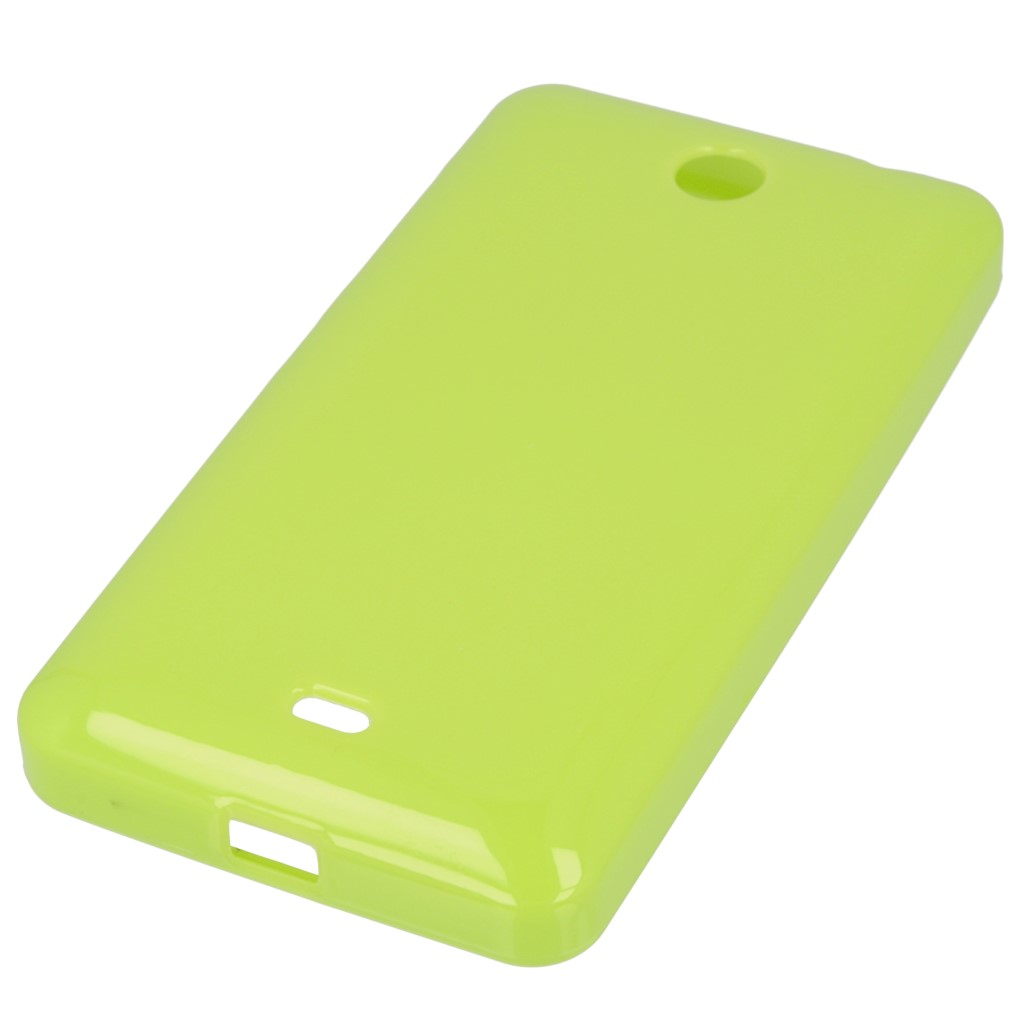 Pokrowiec silikonowe etui BACK CASE zielone Microsoft Lumia 430 Dual SIM