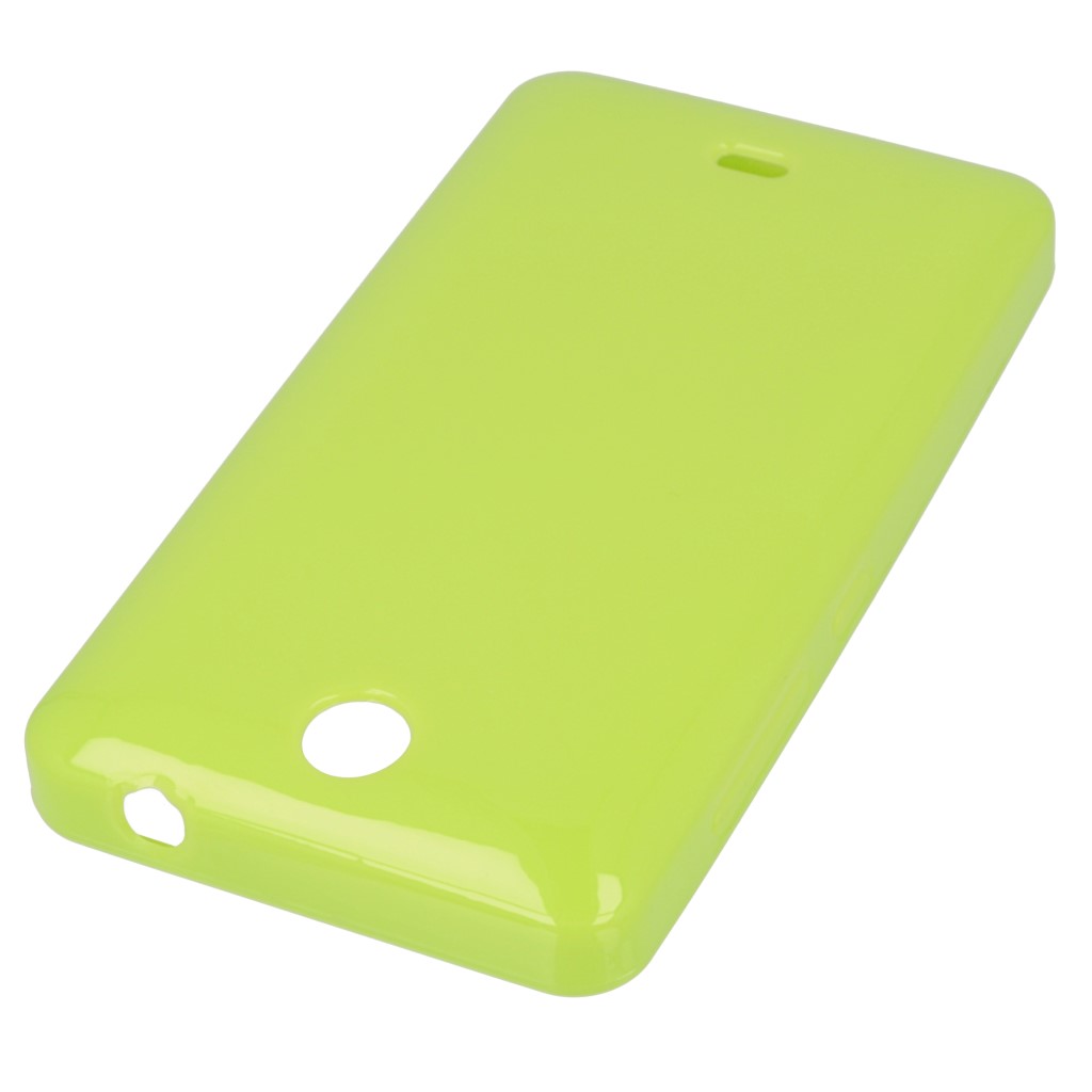Pokrowiec silikonowe etui BACK CASE zielone Microsoft Lumia 430 Dual SIM / 2