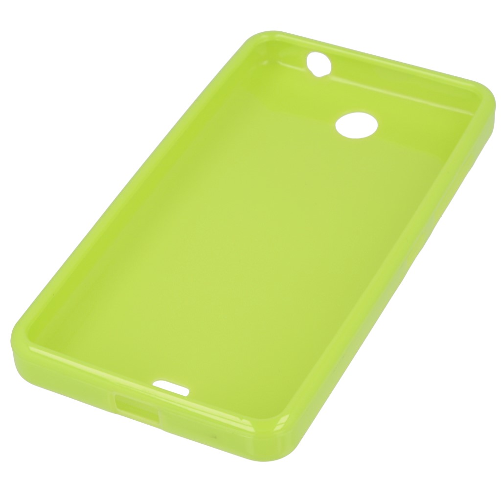Pokrowiec silikonowe etui BACK CASE zielone Microsoft Lumia 430 Dual SIM / 3
