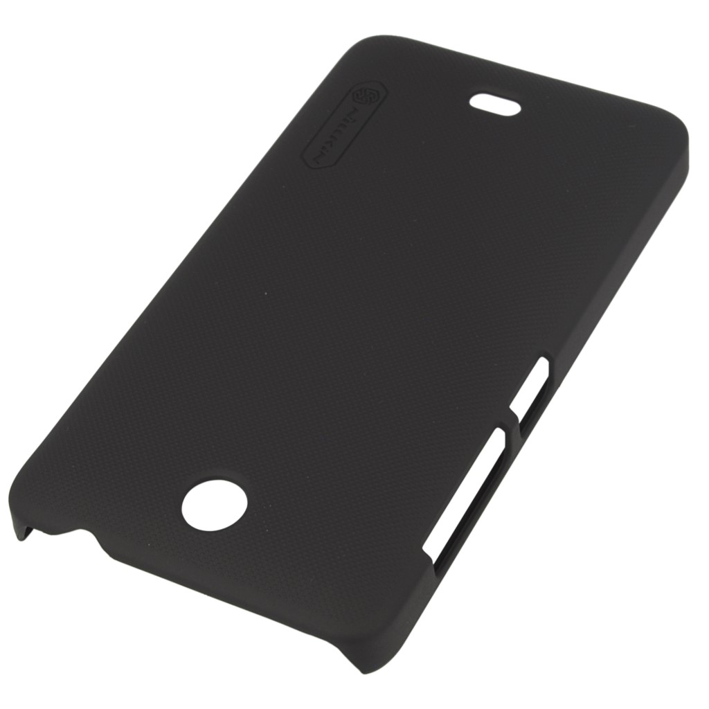 Pokrowiec etui NILLKIN SUPER SHIELD czarne Microsoft Lumia 430 Dual SIM / 2