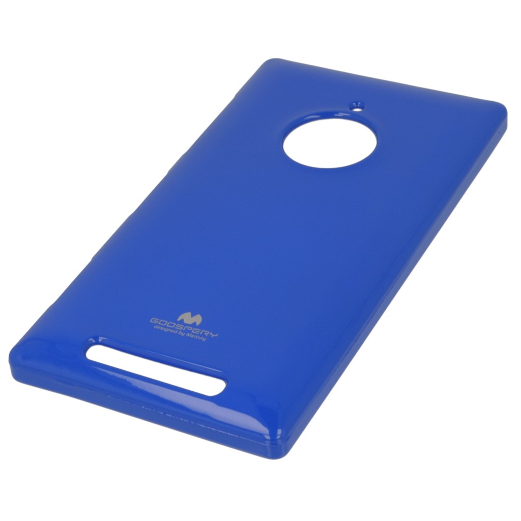 Pokrowiec etui silikonowe Mercury JELLY CASE niebieskie NOKIA Lumia 830