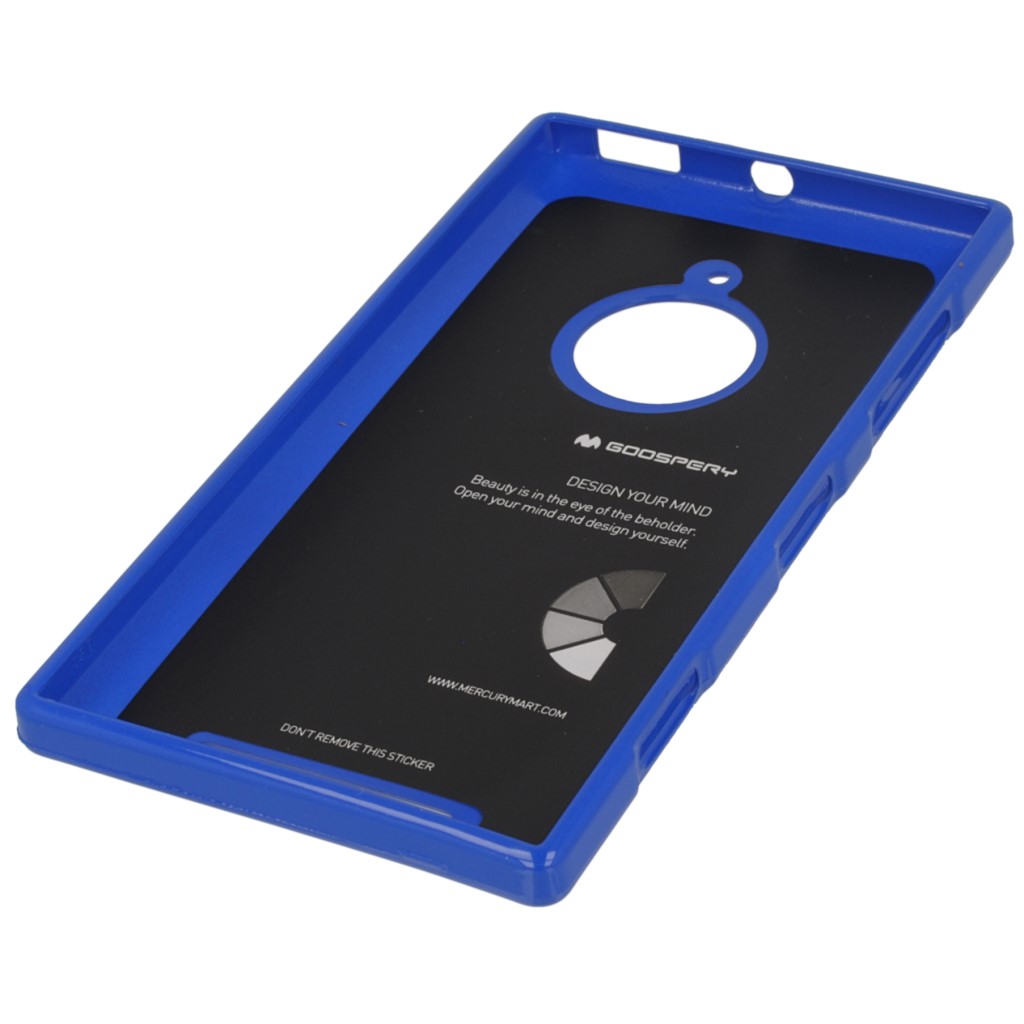 Pokrowiec etui silikonowe Mercury JELLY CASE niebieskie NOKIA Lumia 830 / 3