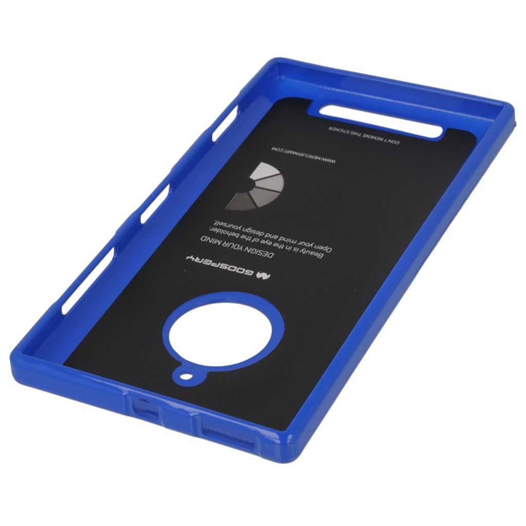 Pokrowiec etui silikonowe Mercury JELLY CASE niebieskie NOKIA Lumia 830 / 4
