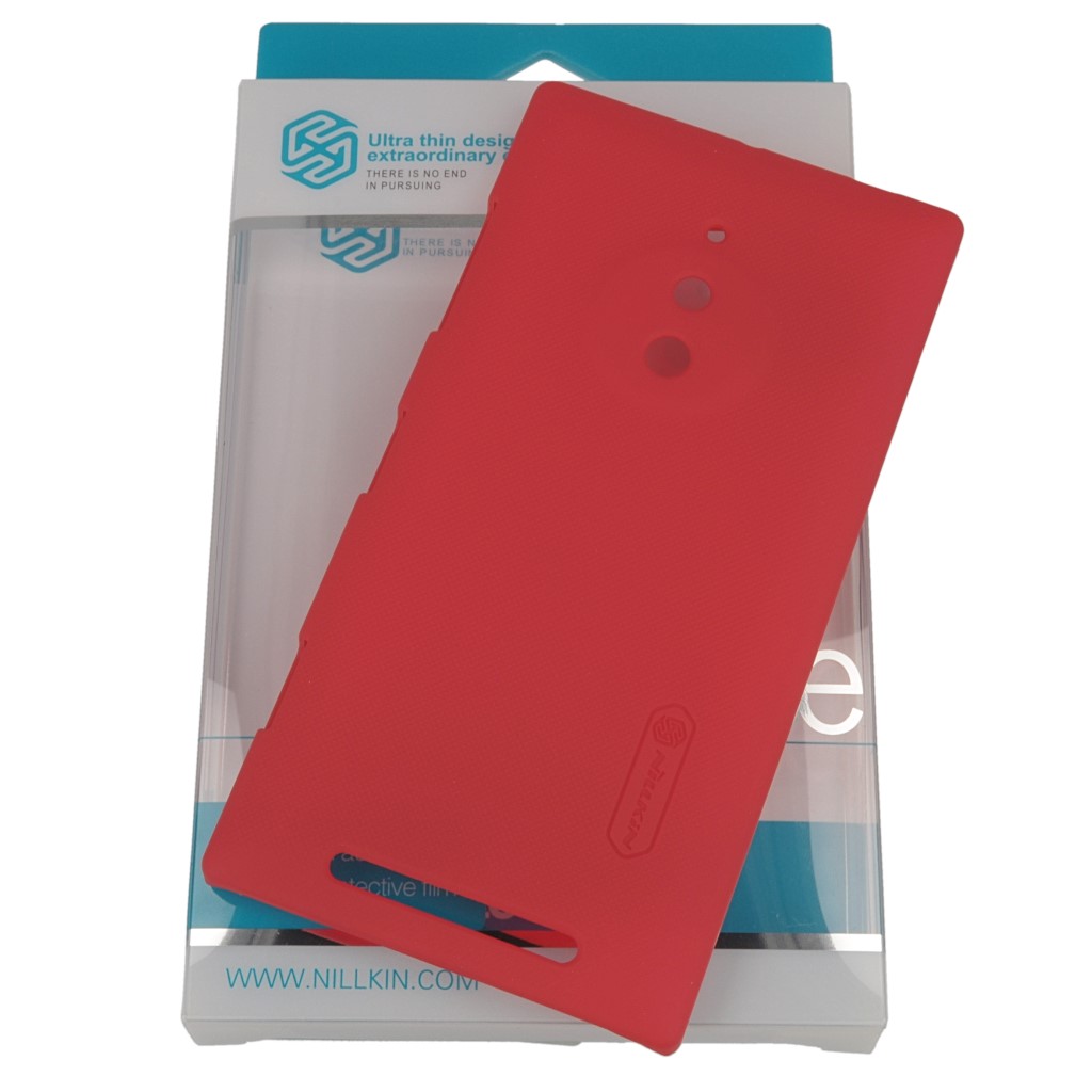 Pokrowiec etui NILLKIN SUPER SHIELD czerwone NOKIA Lumia 635 / 11