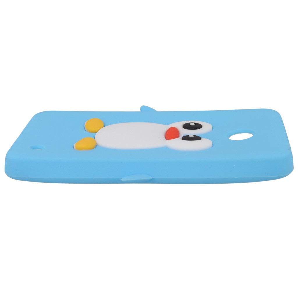 Pokrowiec etui silikonowe 3D Pingwin niebieskie NOKIA Lumia 635 / 6