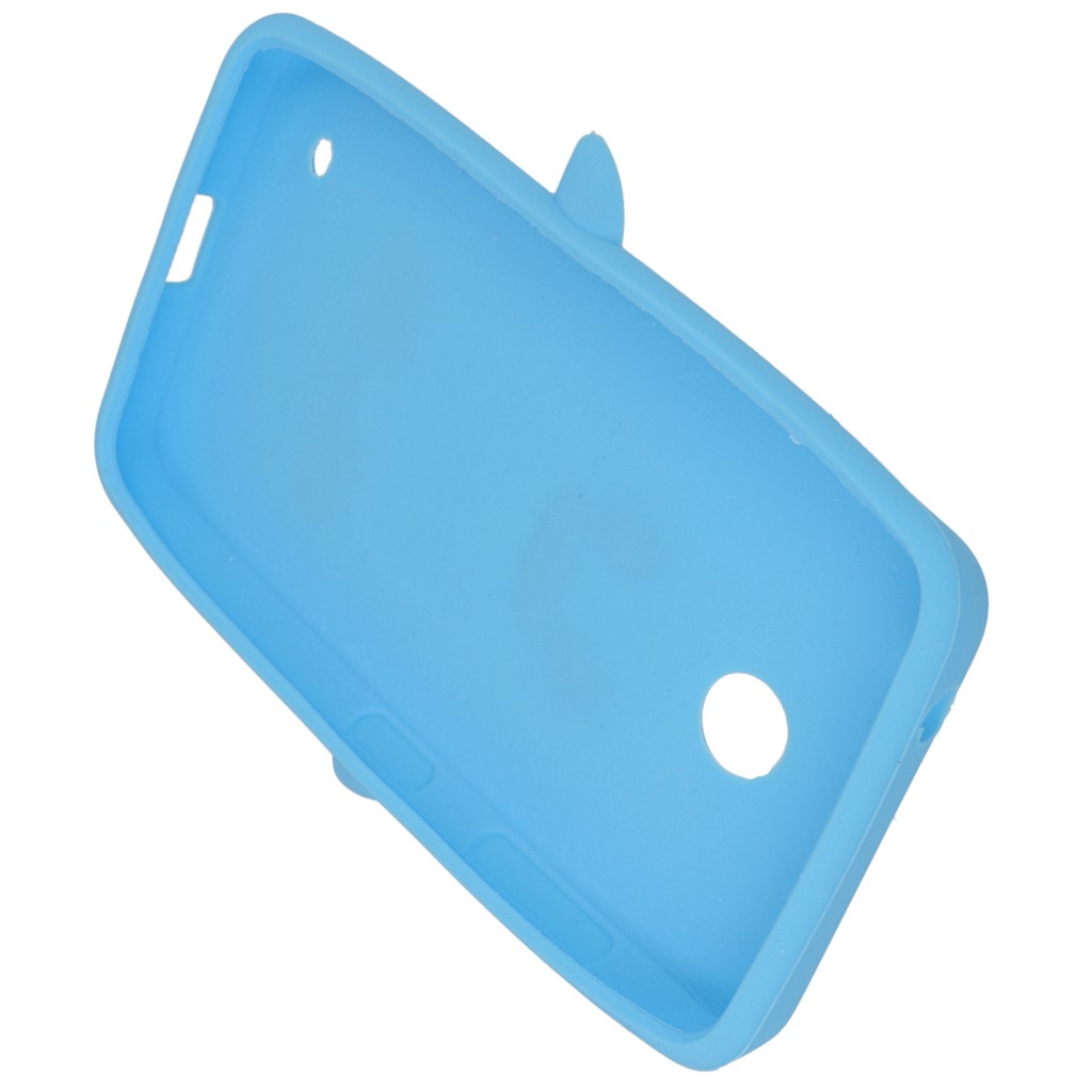 Pokrowiec etui silikonowe 3D Pingwin niebieskie NOKIA Lumia 630 / 9