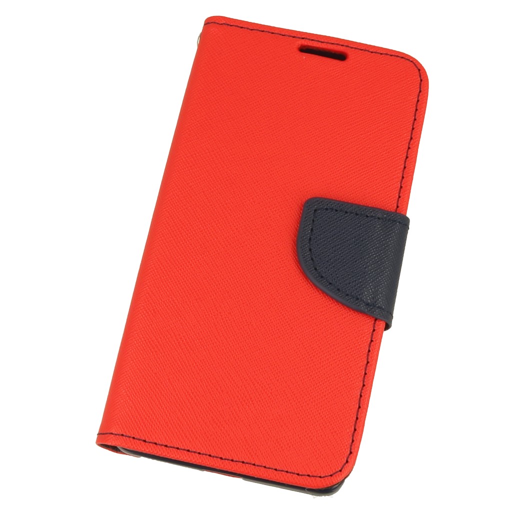 Pokrowiec etui z klapk� na magnes Fancy Case czerwono-granatowe NOKIA 1 Plus / 2