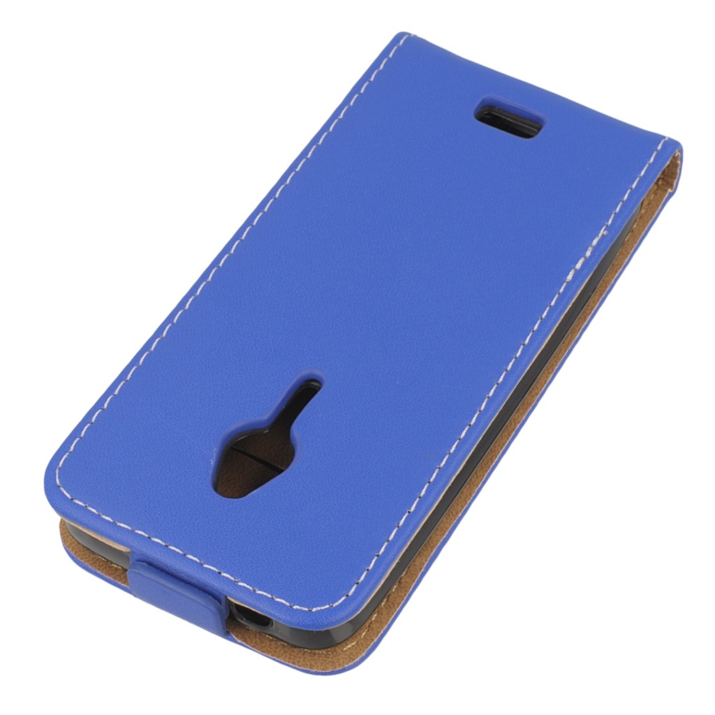 Pokrowiec z klapk na magnes Prestige Slim Flexi niebieski NOKIA 230 Dual SIM / 4