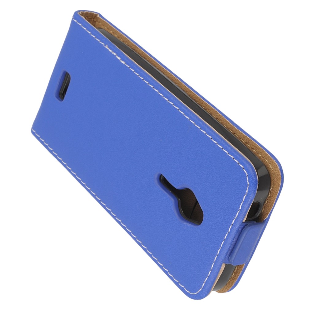 Pokrowiec z klapk na magnes Prestige Slim Flexi niebieski NOKIA 230 Dual SIM / 5
