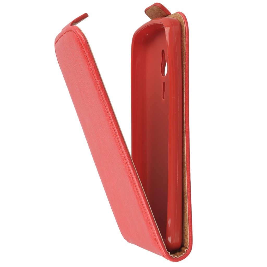 Pokrowiec z klapk na magnes Prestige Slim Flexi czerwony NOKIA 230 Dual SIM / 7
