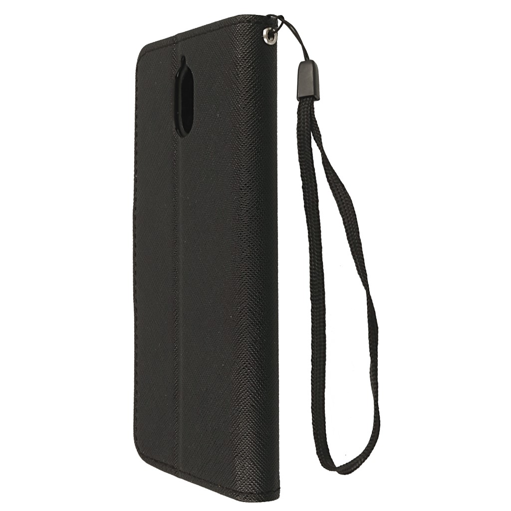 Pokrowiec etui z klapk� na magnes Fancy Case czarne NOKIA 3.1 / 6