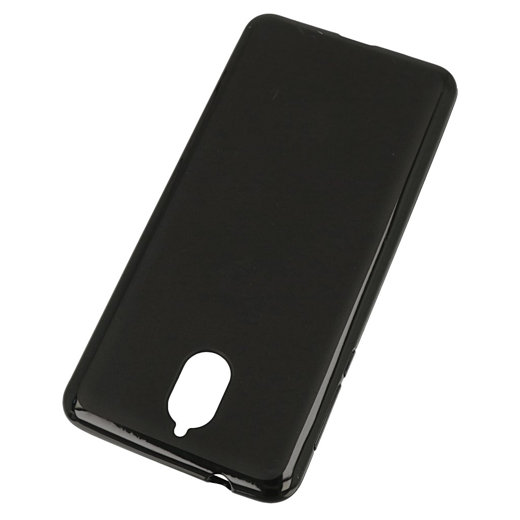 Pokrowiec silikonowe etui BACK CASE matowe czarne NOKIA 3.1 / 2