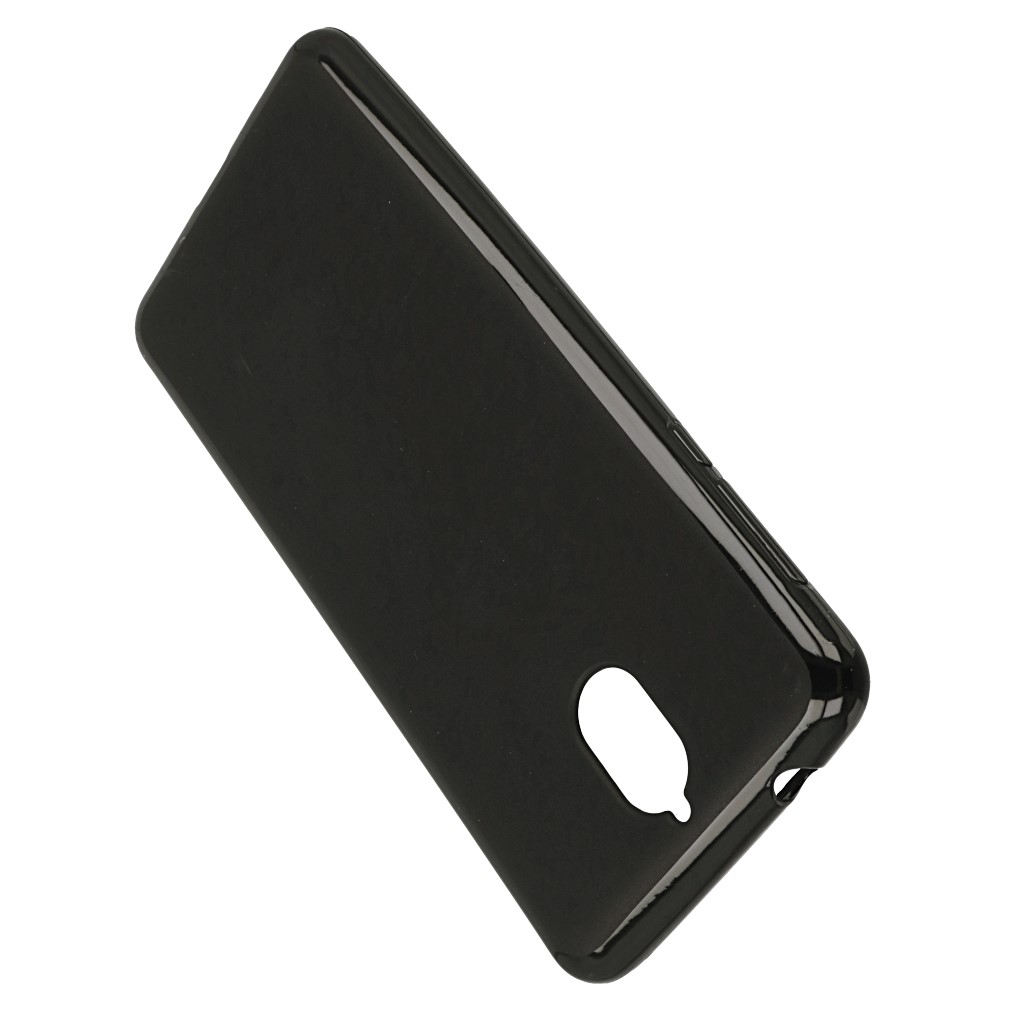 Pokrowiec silikonowe etui BACK CASE matowe czarne NOKIA 3.1 / 3