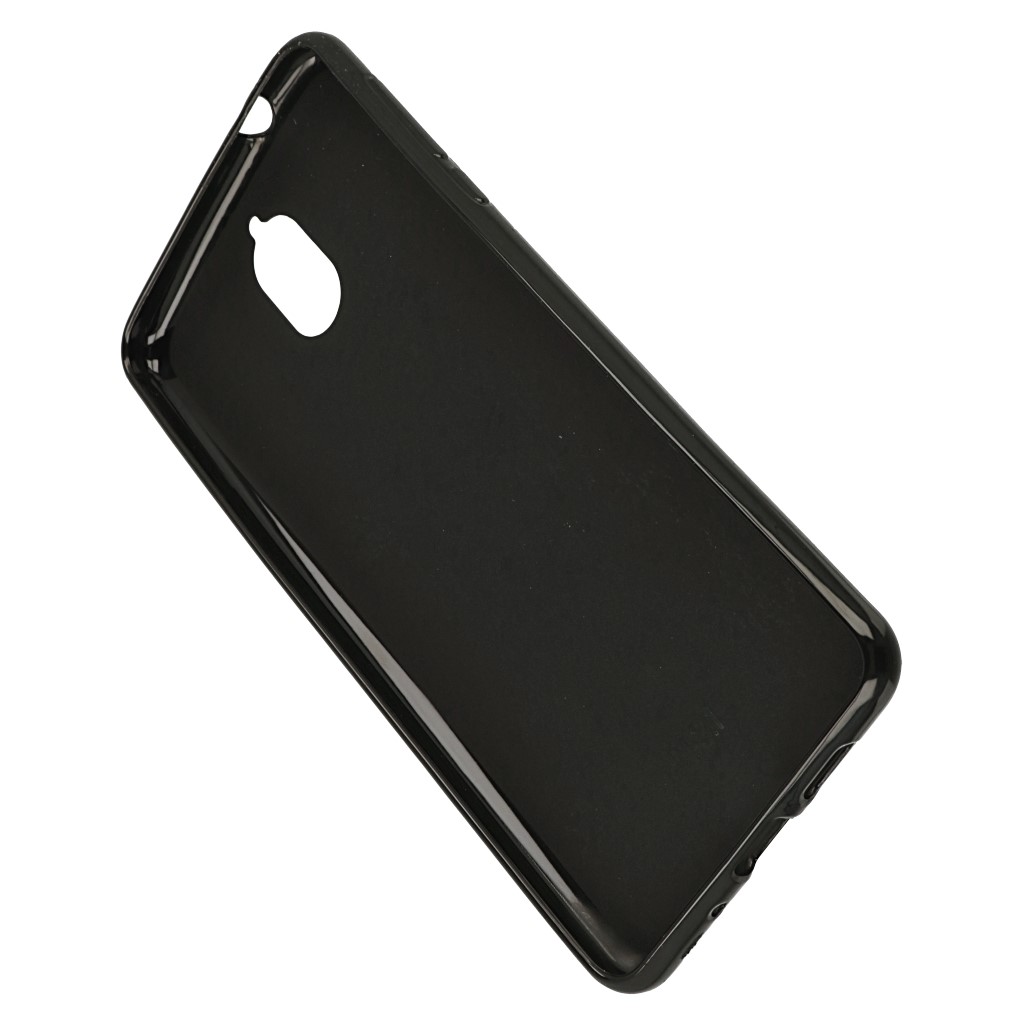 Pokrowiec silikonowe etui BACK CASE matowe czarne NOKIA 3.1 / 4