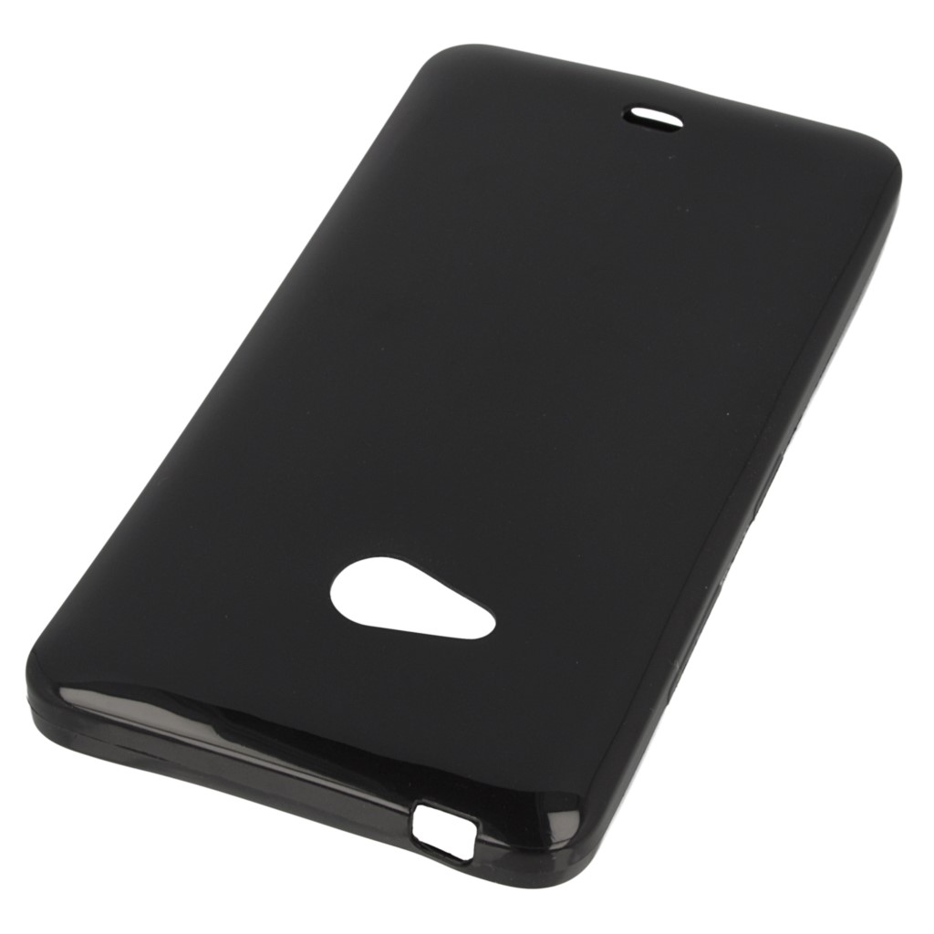 Pokrowiec etui CANDY CASE slim czarny Microsoft Lumia 540 Dual SIM / 2