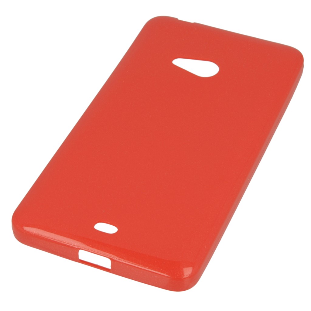 Pokrowiec etui CANDY CASE slim czerwony Microsoft Lumia 540 Dual SIM