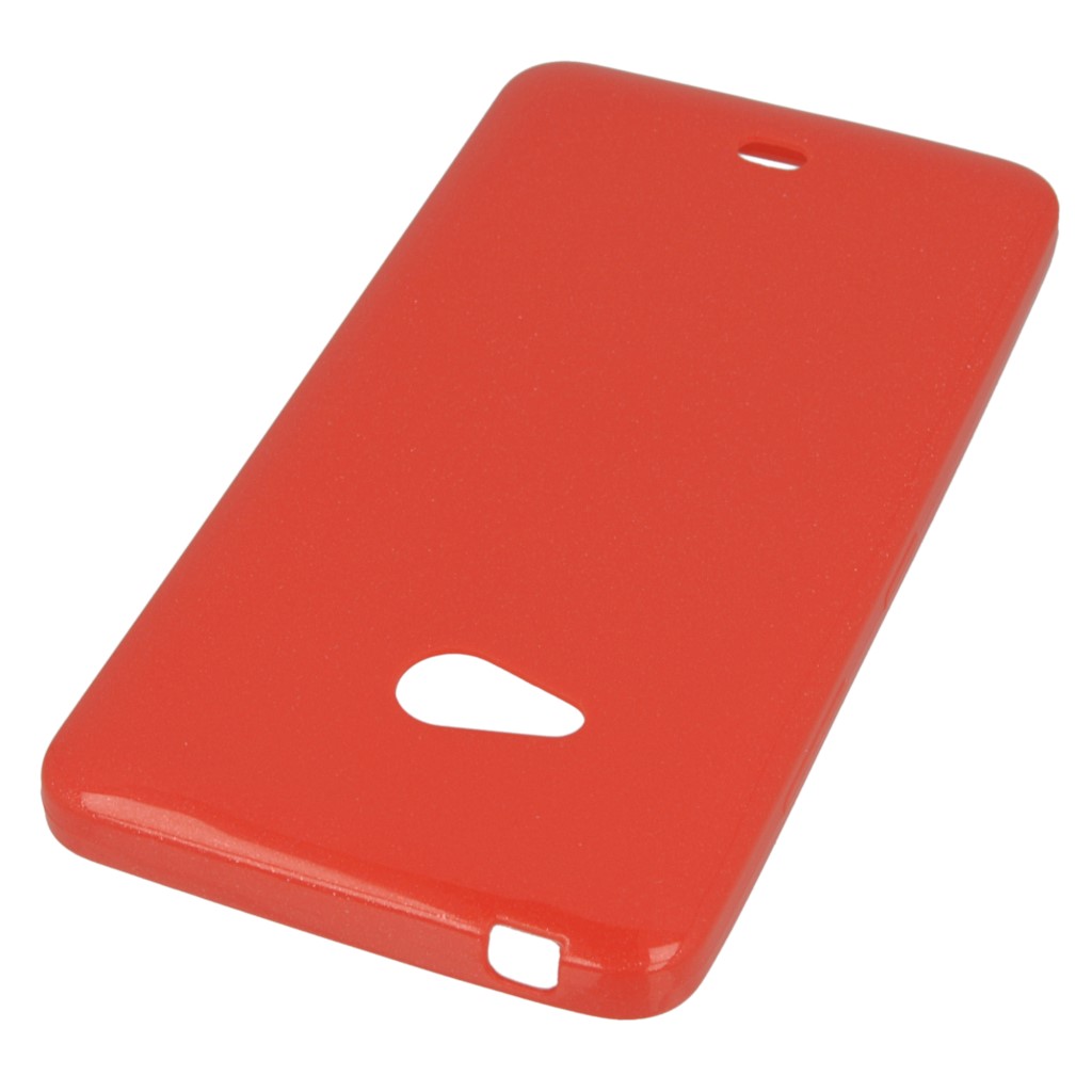Pokrowiec etui CANDY CASE slim czerwony Microsoft Lumia 540 Dual SIM / 2