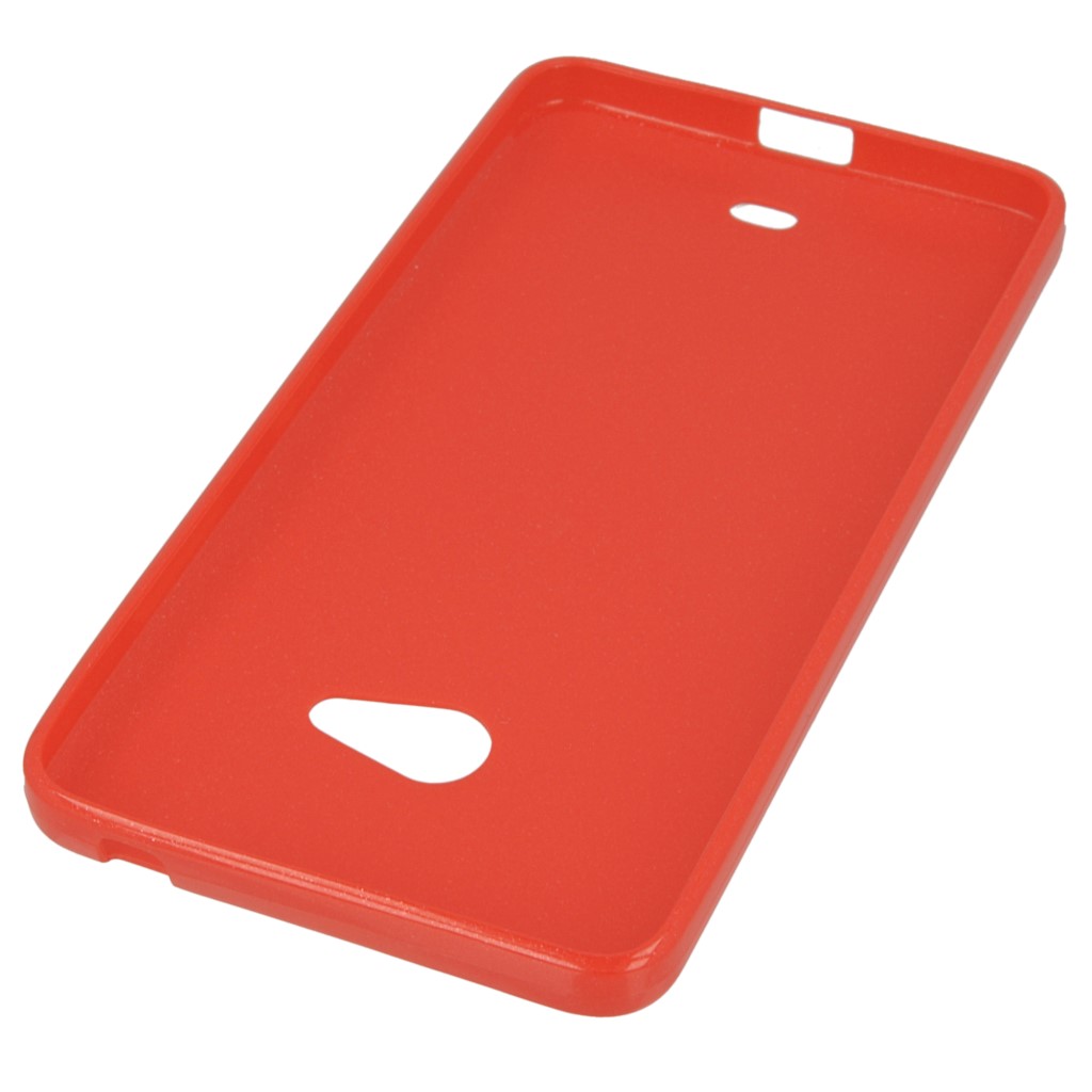 Pokrowiec etui CANDY CASE slim czerwony Microsoft Lumia 540 Dual SIM / 4