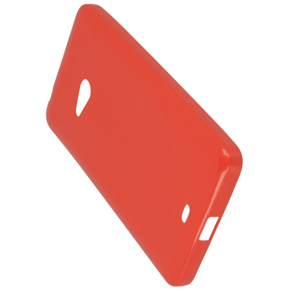 Pokrowiec etui CANDY CASE slim czerwony Microsoft Lumia 540 Dual SIM / 6