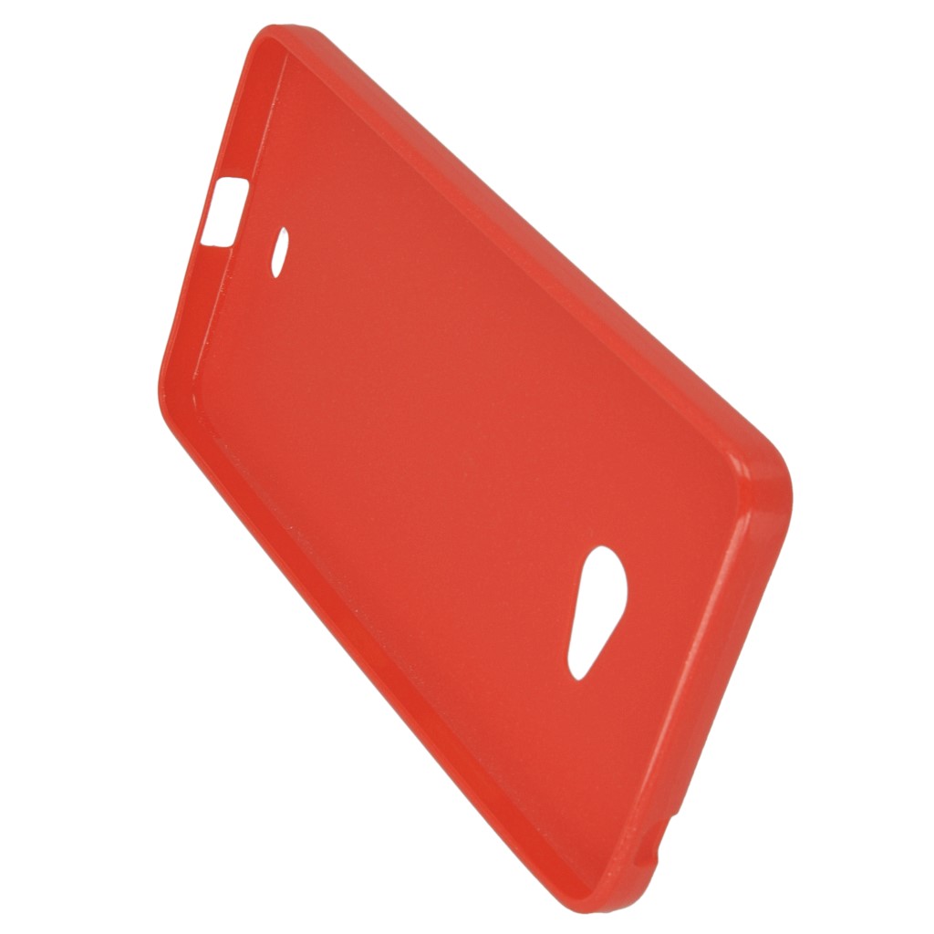 Pokrowiec etui CANDY CASE slim czerwony Microsoft Lumia 540 Dual SIM / 7