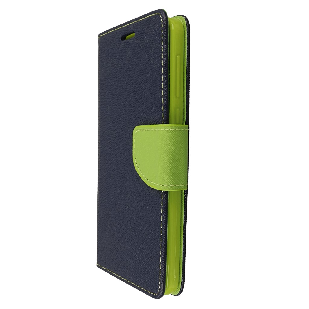 Pokrowiec etui z klapką na magnes Fancy Case granatowo-limonkowe NOKIA 6 2018 / 6 Pokrowiec etui z klapką na magnes Fancy Case granatowo-limonkowe NOKIA 6 2018 / 6