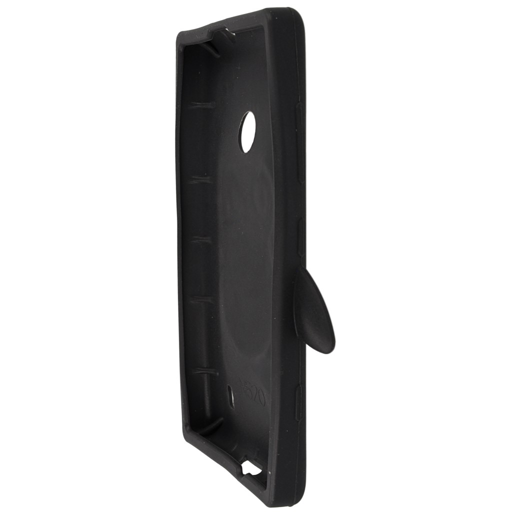 Pokrowiec etui silikonowe 3D Pingwin czarne NOKIA Lumia 520 / 7