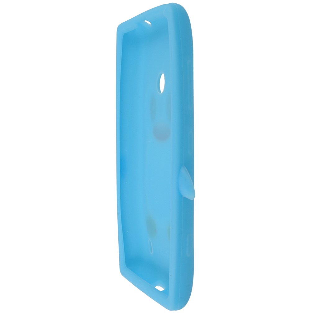 Pokrowiec etui silikonowe 3D Pingwin jasnoniebieskie NOKIA Lumia 520 / 6