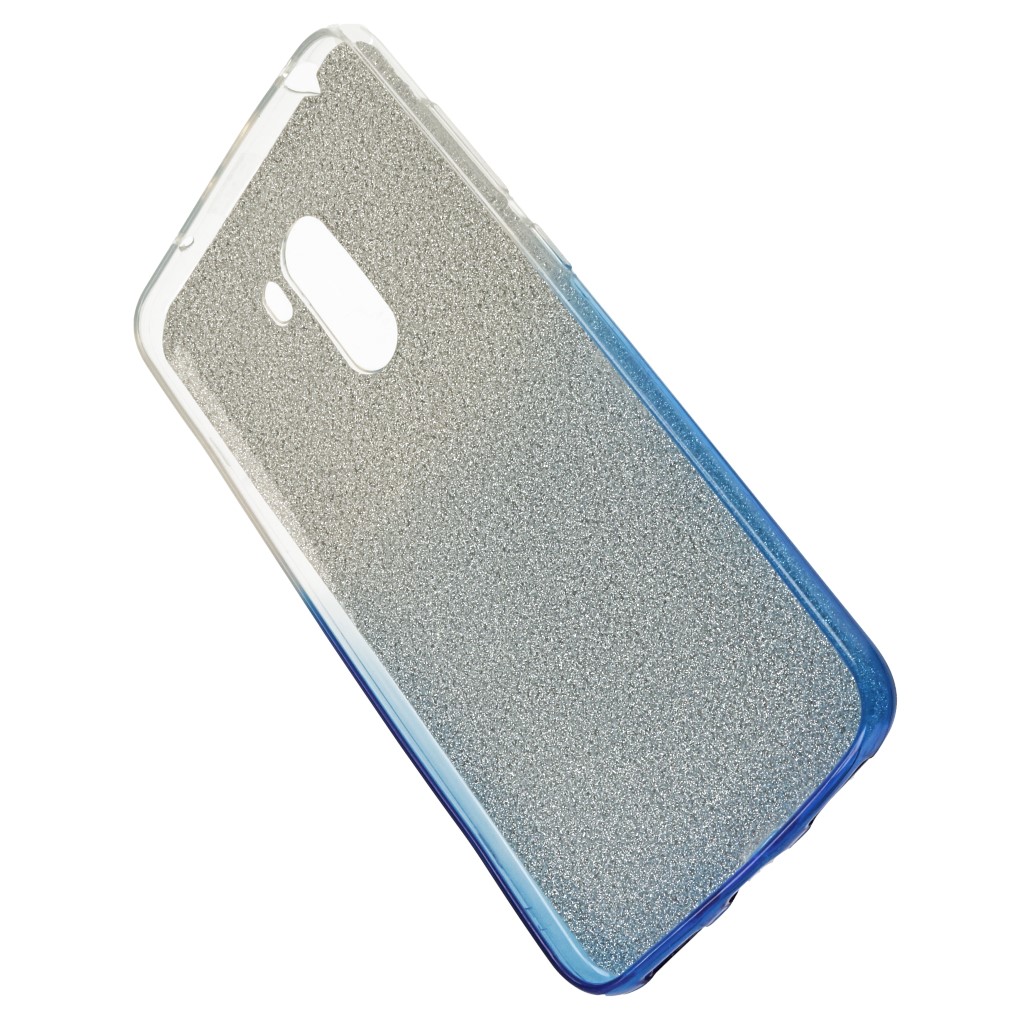 Pokrowiec etui z brokatem Bling Ombre niebieskie Xiaomi Pocophone F1 / 5