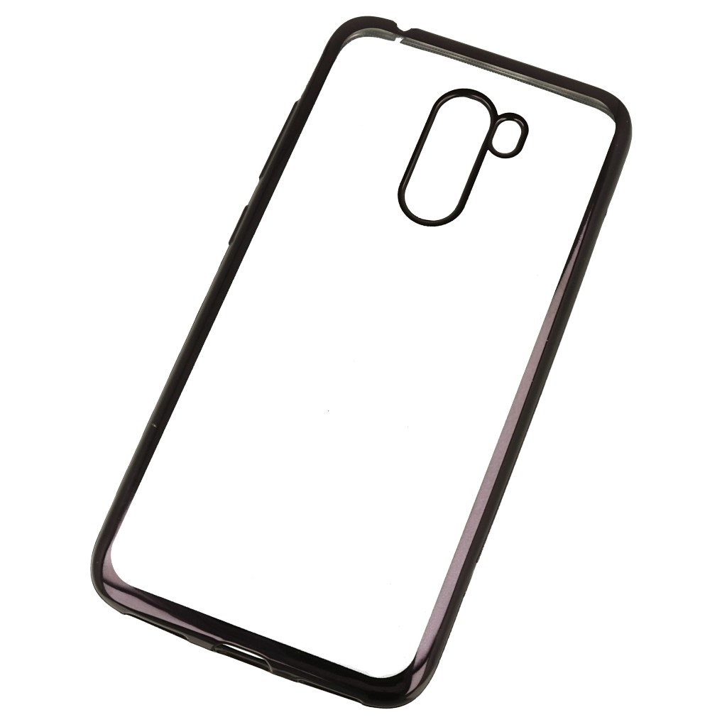 Pokrowiec etui elowe Ultracienkie z ramk czarne Xiaomi Pocophone F1