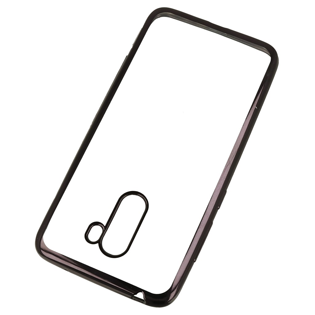 Pokrowiec etui elowe Ultracienkie z ramk czarne Xiaomi Pocophone F1 / 2