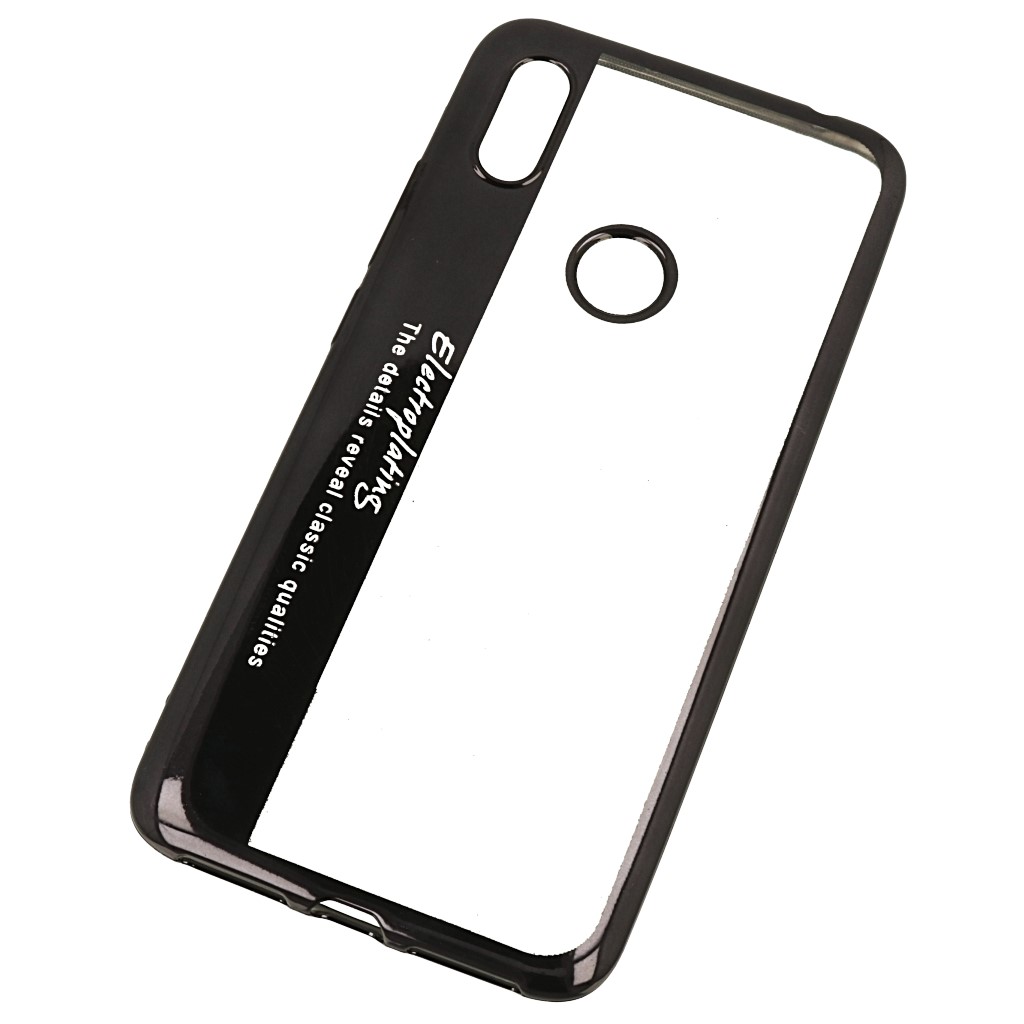 Pokrowiec etui silikonowe Electroplating czarne Xiaomi Redmi S2