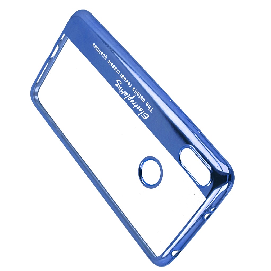 Pokrowiec etui silikonowe Electroplating niebieskie Xiaomi Redmi S2 / 4