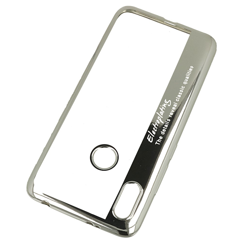 Pokrowiec etui silikonowe Electroplating srebrne Xiaomi Redmi S2 / 2