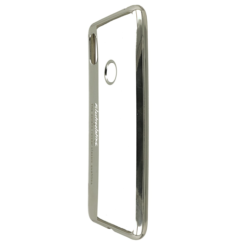Pokrowiec etui silikonowe Electroplating srebrne Xiaomi Redmi S2 / 3