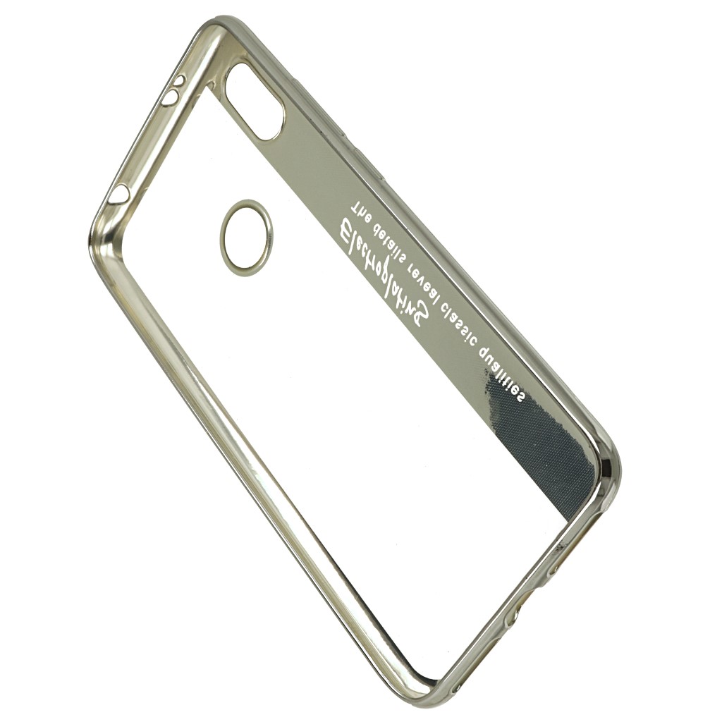 Pokrowiec etui silikonowe Electroplating srebrne Xiaomi Redmi S2 / 5