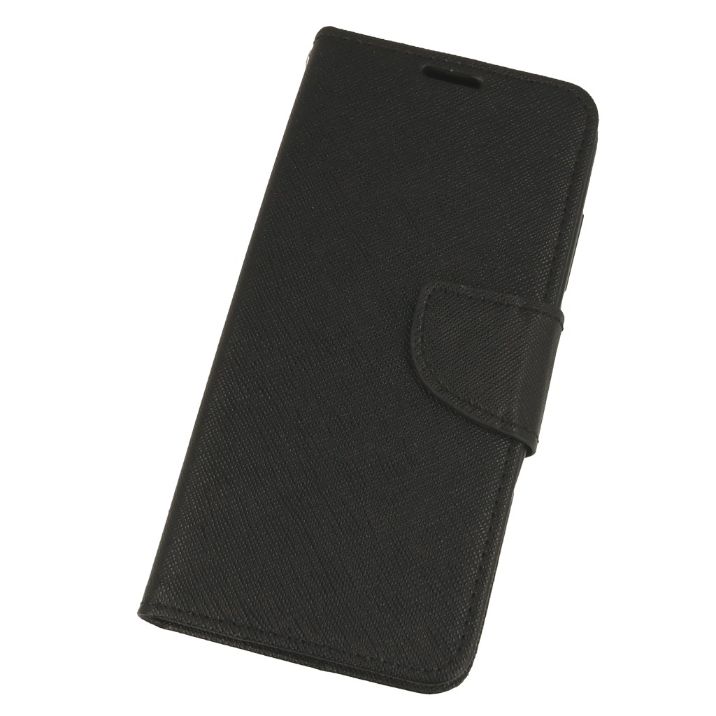 Pokrowiec etui z klapk na magnes Fancy Case czarne Xiaomi Redmi 7A / 2