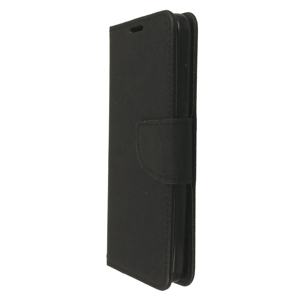 Pokrowiec etui z klapk na magnes Fancy Case czarne Xiaomi Redmi 7A / 6