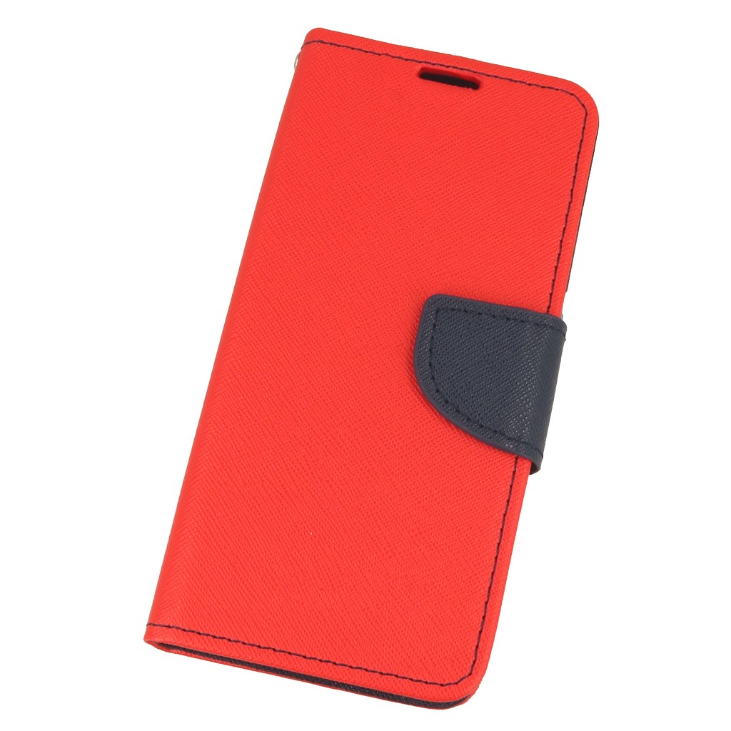 Pokrowiec etui z klapk na magnes Fancy Case czerwono-granatowe Xiaomi Redmi 7A / 2
