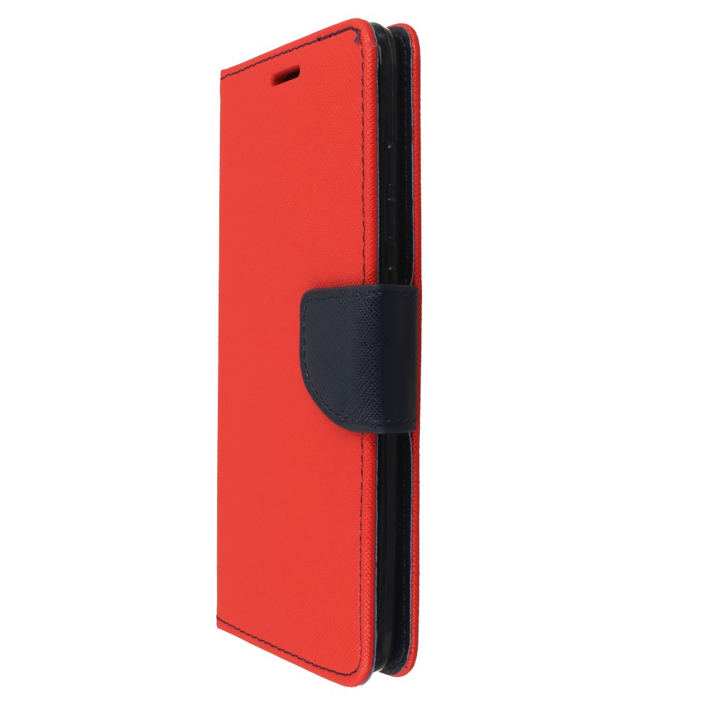 Pokrowiec etui z klapk na magnes Fancy Case czerwono-granatowe Xiaomi Redmi 6 Pro / 6