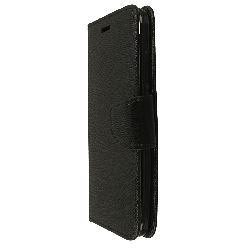 Pokrowiec etui z klapk na magnes Fancy Case czarne Xiaomi Redmi Note 5A Prime / 5