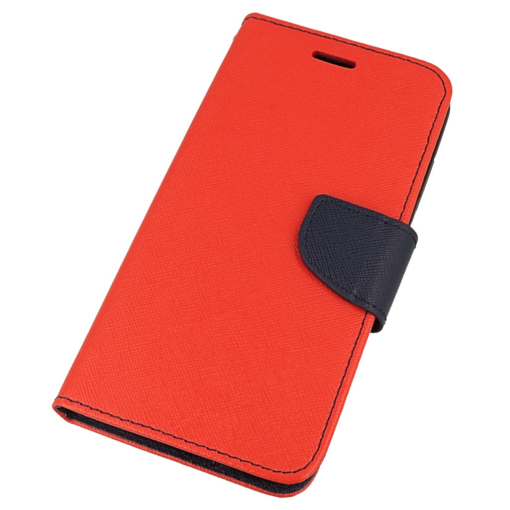 Pokrowiec etui z klapk na magnes Fancy Case czerwono-granatowe Xiaomi Redmi Note 5A Prime / 3