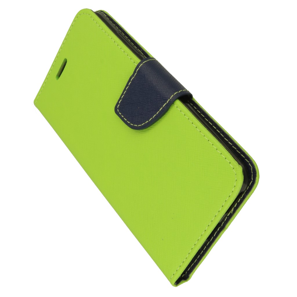 Pokrowiec etui z klapk na magnes Fancy Case limonkowo-granatowe Xiaomi Redmi Note 5A Prime / 3